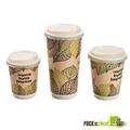 Packnwood PLA Lids Double Wall Cups - 8 oz 210LGDW8